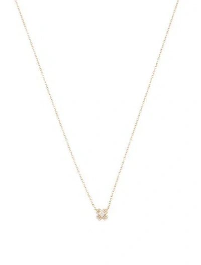 Pre-owned Necklace 14k Diamond Pendant , 19" In Multi