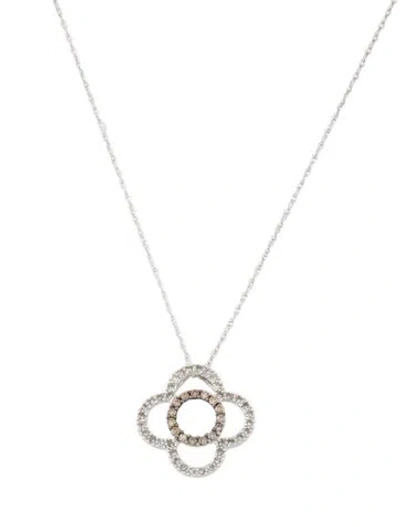 Pre-owned Necklace 14k Diamond Pendant  In Multi