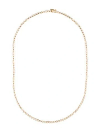 Pre-owned Necklace 14k Diamond Tennis , 17" In Multi