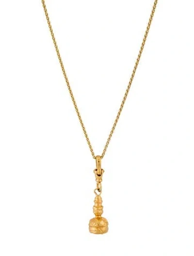 Pre-owned Necklace 14k Drop Pendant , 30" In Multi