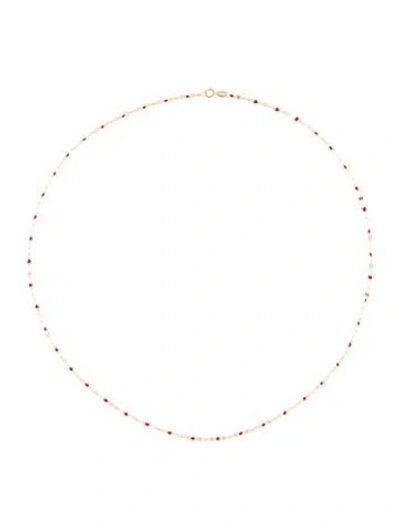 Pre-owned Necklace 14k Enamel Station , 18" In Multi