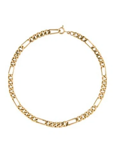 Pre-owned Necklace 14k Figaro Chain , 13.5" In Multi