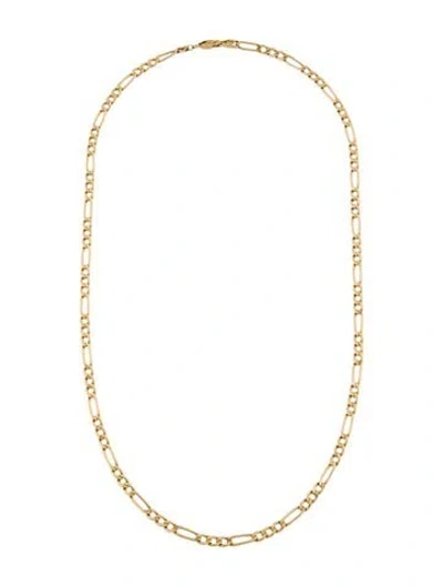 Pre-owned Necklace 14k Figaro Chain , 20.5" In Multi