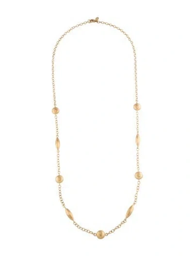 Pre-owned Necklace 14k Florentine Station , 32" In Multi