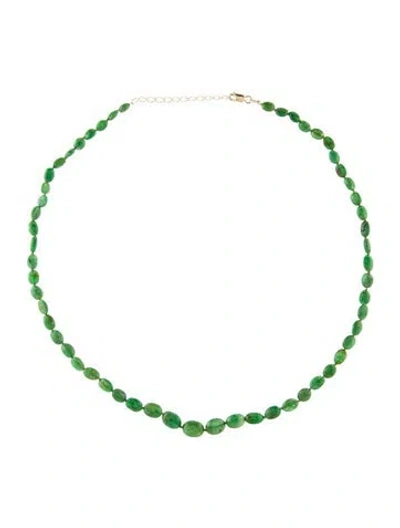 Pre-owned Necklace 14k Garnet Bead Strand , 19" In Multi