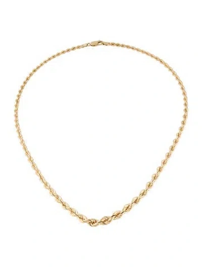 Pre-owned Necklace 14k Gradient Rope Chain , 18" In Multi