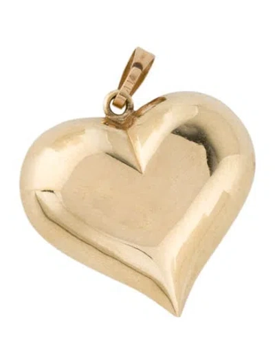Pre-owned Necklace 14k Heart Pendant In Multi