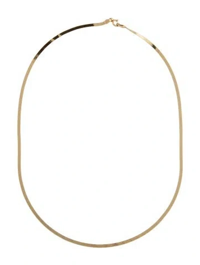 Pre-owned Necklace 14k Herringbone Chain , 16" In Multi