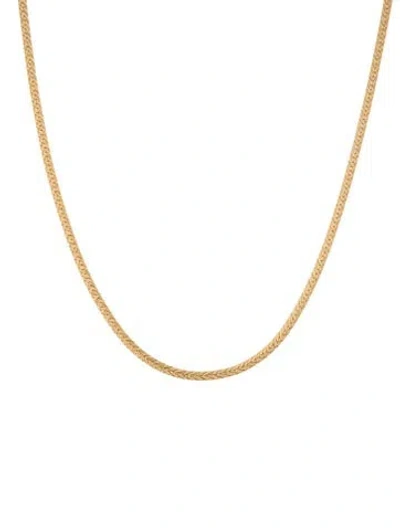 Pre-owned Necklace 14k Herringbone Link Chain, 18" In Multi
