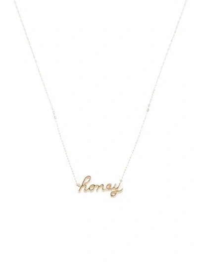 Pre-owned Necklace 14k 'honey' Pendant , 18.5" In Multi