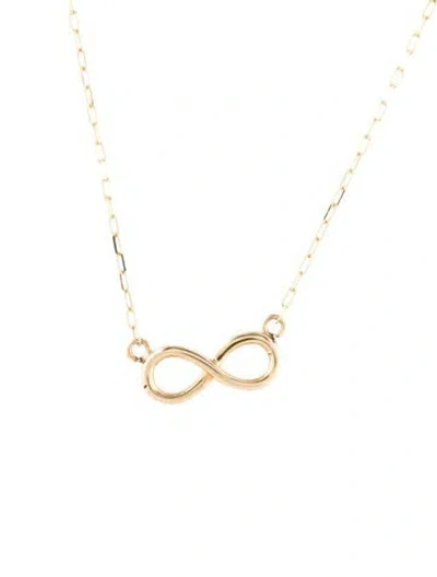 Pre-owned Necklace 14k Infinity Pendant , 18.5" In Multi