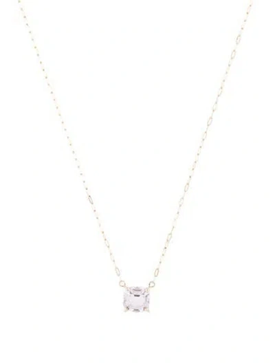 Pre-owned Necklace 14k Kunzite Pendant , 18" In Multi