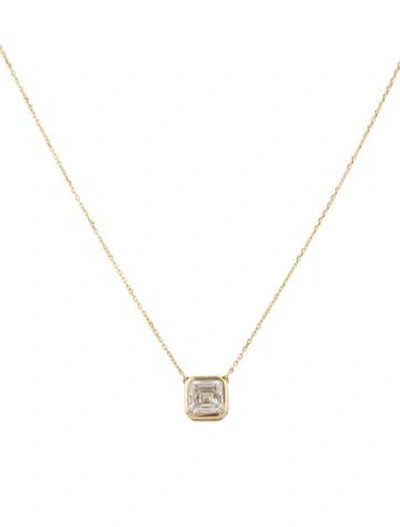 Pre-owned Necklace 14k Lab-grown Diamond Pendant , 16" In Multi