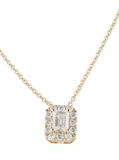 Pre-owned Necklace 14k Lab-grown Diamond Pendant , 18" In Multi