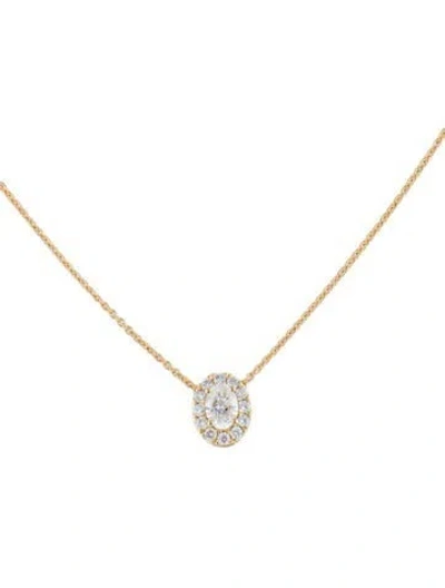 Pre-owned Necklace 14k Lab-grown Diamond Pendant , 18" In Multi