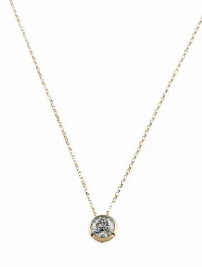Pre-owned Necklace 14k Lab-grown Diamond Pendant , 18" In Multi