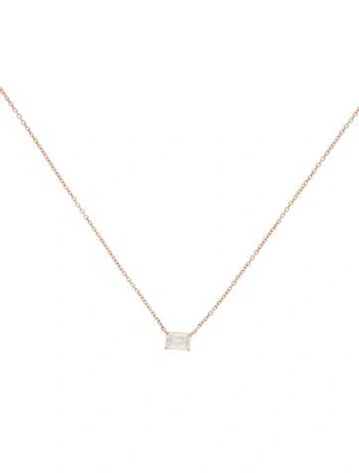 Pre-owned Necklace 14k Lab-grown Diamond Pendant , 18" In Multi