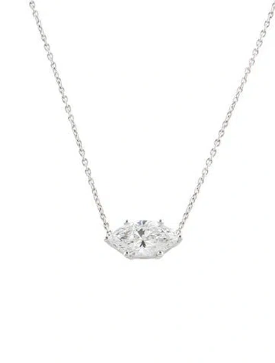 Pre-owned Necklace 14k Lab-grown Diamond Pendant , 18" In Multi
