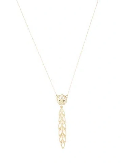 Pre-owned Necklace 14k Leaf Pendant , 18" In Multi