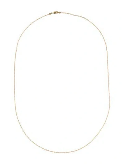 Pre-owned Necklace 14k Long Chain , 22" In Multi