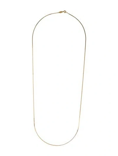Pre-owned Necklace 14k Long Chain , 30" In Multi