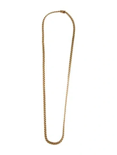 Pre-owned Necklace 14k Long Link Chain , 26" In Multi