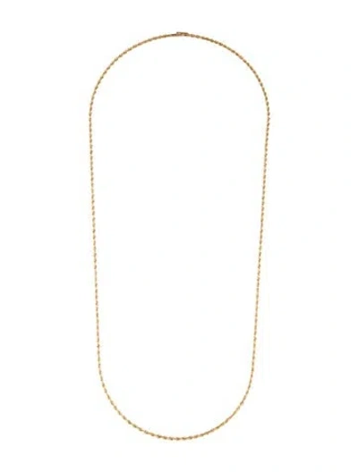 Pre-owned Necklace 14k Long Rope Chain , 28" In Multi