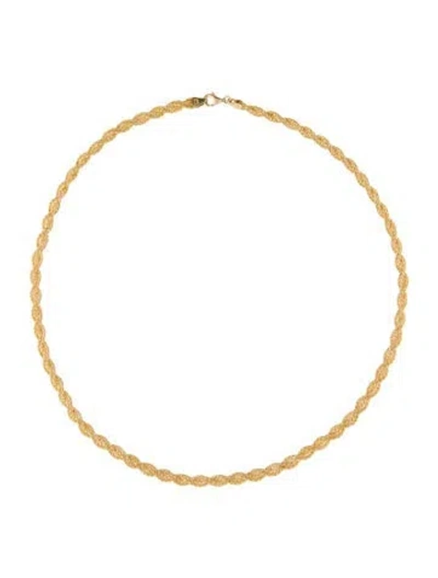 Pre-owned Necklace 14k Mirror Ball Braided Chain , 18.5" In Multi