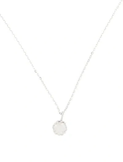 Pre-owned Necklace 14k Moonstone Labradorite Pendant , 17.5" In Multi