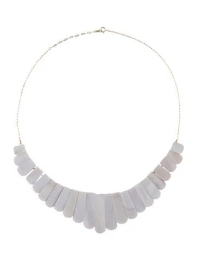 Pre-owned Necklace 14k Mother Of Pearl Collar , 19" In Multi