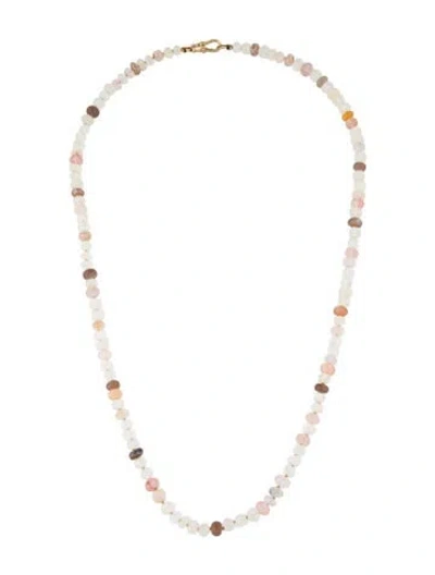 Pre-owned Necklace 14k Multistone Bead , 22"