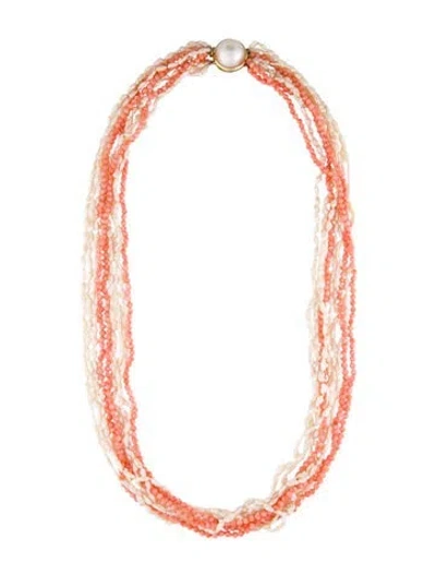 Pre-owned Necklace 14k Multistrand Beaded