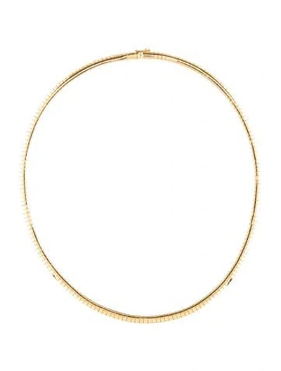 Pre-owned Necklace 14k Omega Chain Collar , 16" In Multi