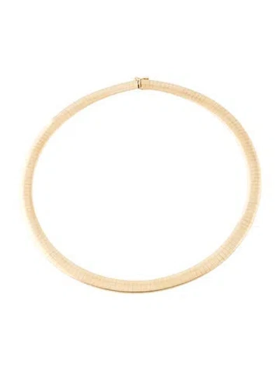 Pre-owned Necklace 14k Omega Chain , 15" In Multi