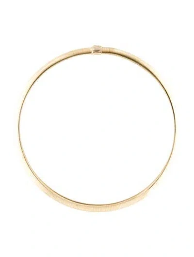 Pre-owned Necklace 14k Omega Collar , 18" In Multi