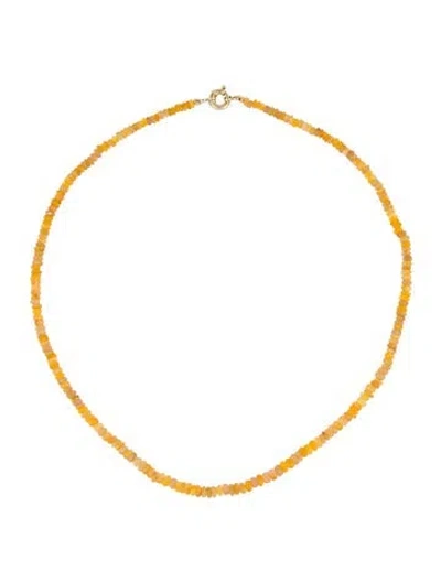 Pre-owned Necklace 14k Opal Bead , 16" In Multi