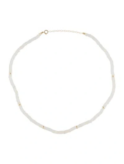 Pre-owned Necklace 14k Opal Bead Strand , 17" In Multi