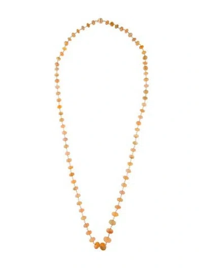 Pre-owned Necklace 14k Opal Bead Strand , 29" In Multi