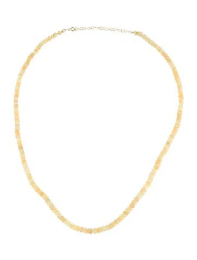 Pre-owned Necklace 14k Opal Beaded , 18.5" In Multi