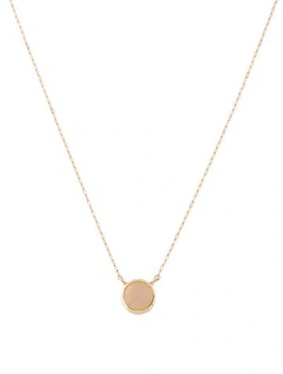 Pre-owned Necklace 14k Opal Pendant , 18" In Multi