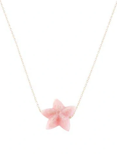 Pre-owned Necklace 14k Opal Starfish Pendant , 18" In Multi
