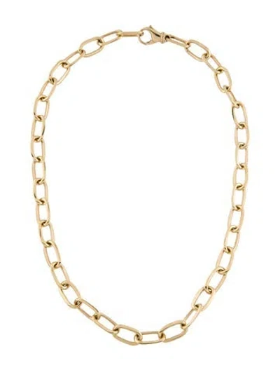 Pre-owned Necklace 14k Oval Link Chain , 17.5" In Multi