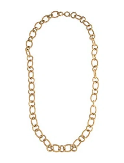 Pre-owned Necklace 14k Oval Link Chain , 30" In Multi