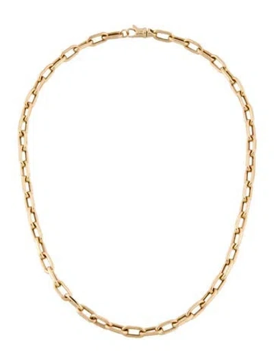 Pre-owned Necklace 14k Oval Link , 16" In Multi