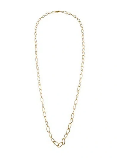 Pre-owned Necklace 14k Oval Twist Link Chain , 36" In Multi