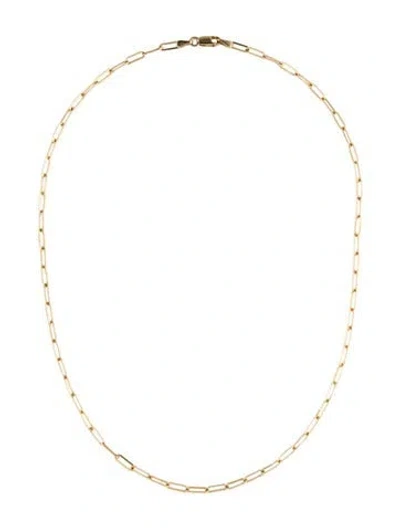 Pre-owned Necklace 14k Paperclip Chain , 16" In Multi