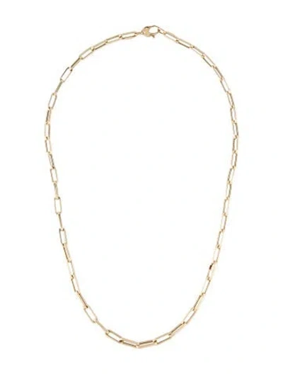 Pre-owned Necklace 14k Paperclip Chain , 18" In Multi