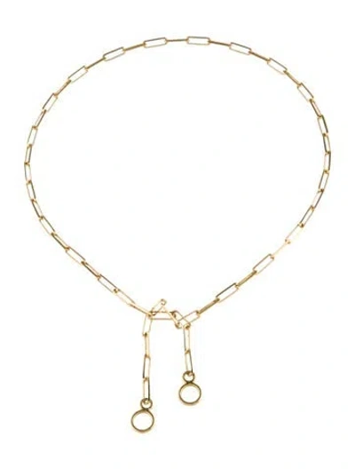 Pre-owned Necklace 14k Paperclip Link Chain, 17" In Multi