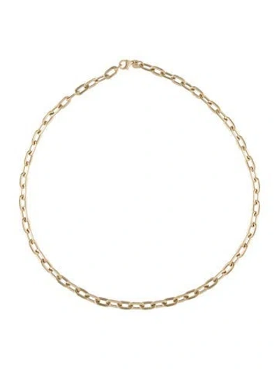 Pre-owned Necklace 14k Paperclip Link Chain , 18" In Multi