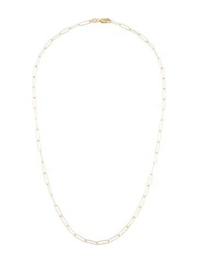 Pre-owned Necklace 14k Paperclip Link Chain , 18" In Multi